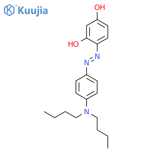1,3-Benzenediol, 4-[[4-(dibutylamino)phenyl]azo]- structure
