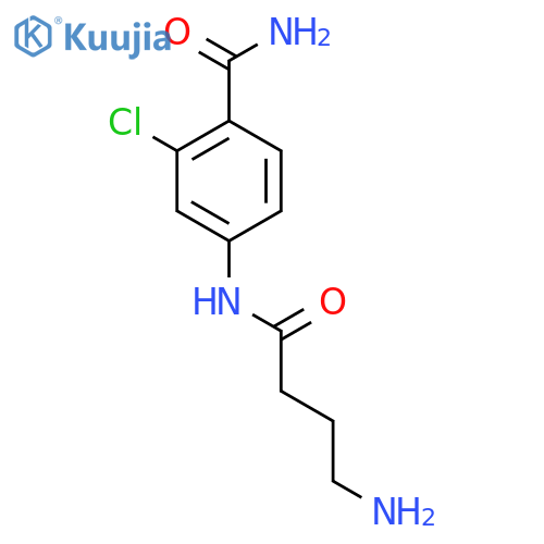 4-(4-aminobutanamido)-2-chlorobenzamide structure