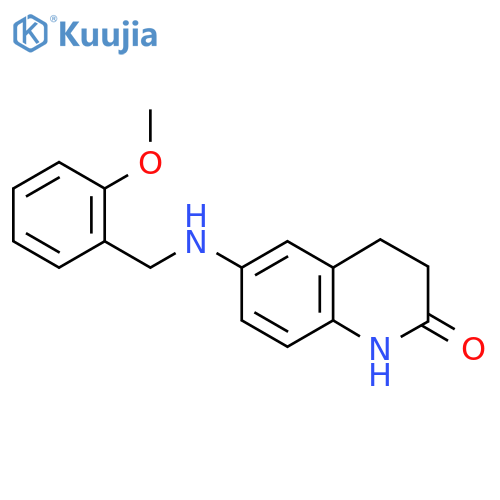 6-{[(2-methoxyphenyl)methyl]amino}-1,2,3,4-tetrahydroquinolin-2-one structure