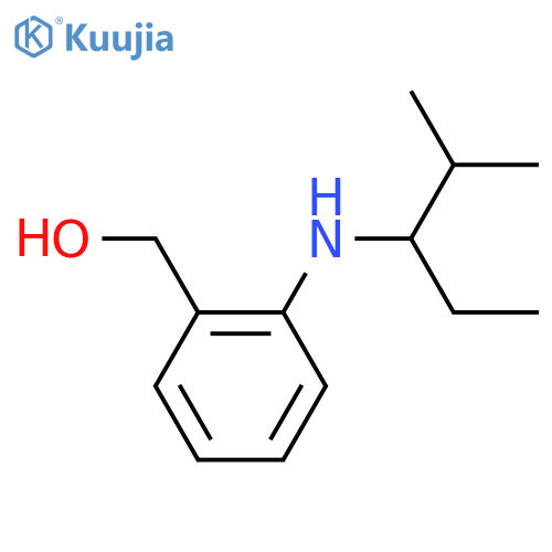 {2-[(2-Methylpentan-3-yl)amino]phenyl}methanol structure