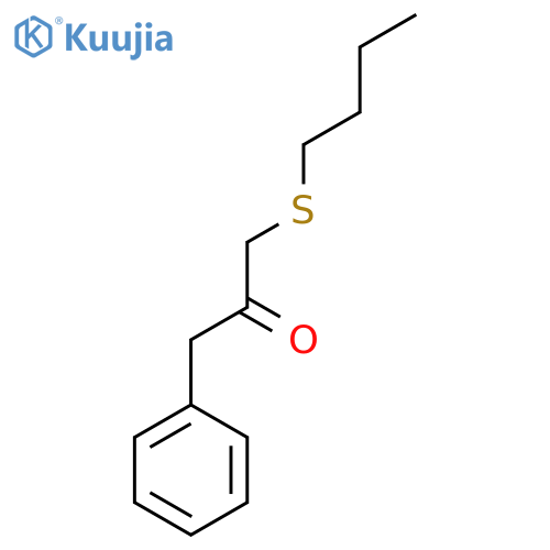 2-Propanone, 1-(butylthio)-3-phenyl- structure