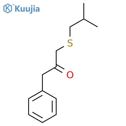 2-Propanone, 1-[(2-methylpropyl)thio]-3-phenyl- structure