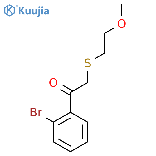 1-(2-Bromophenyl)-2-[(2-methoxyethyl)sulfanyl]ethan-1-one structure