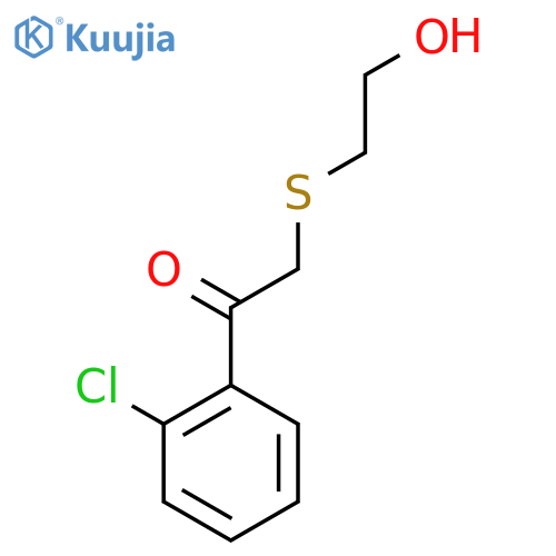 1-(2-Chlorophenyl)-2-[(2-hydroxyethyl)sulfanyl]ethan-1-one structure