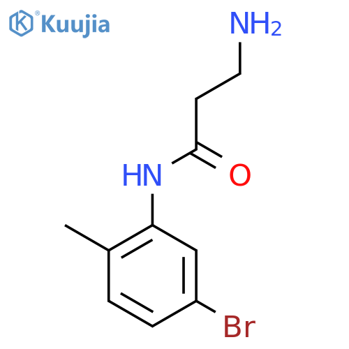 3-amino-N-(5-bromo-2-methylphenyl)propanamide structure