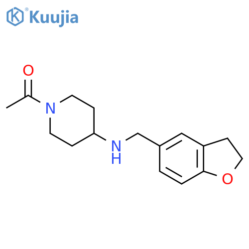 Ethanone, 1-[4-[[(2,3-dihydro-5-benzofuranyl)methyl]amino]-1-piperidinyl]- structure