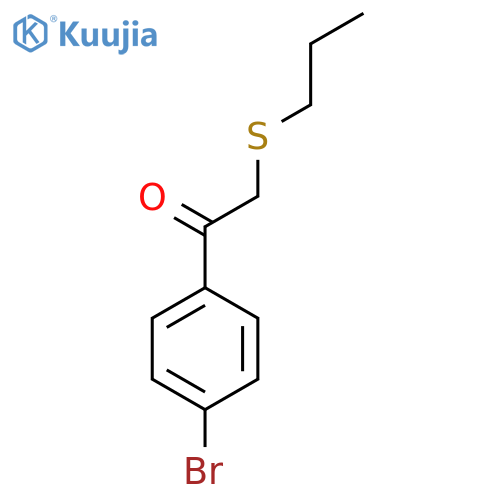 1-(4-Bromophenyl)-2-(propylsulfanyl)ethan-1-one structure