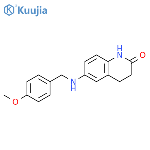 6-{(4-Methoxyphenyl)methylamino}-1,2,3,4-tetrahydroquinolin-2-one structure