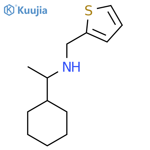 (1-cyclohexylethyl)[(thiophen-2-yl)methyl]amine structure