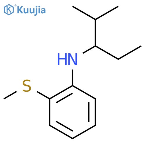 N-(2-Methylpentan-3-yl)-2-(methylsulfanyl)aniline structure