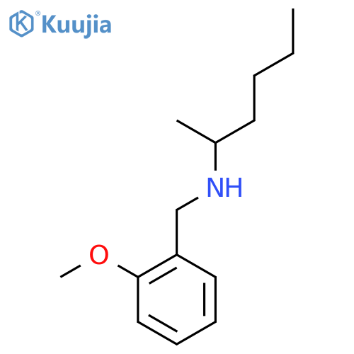 (Hexan-2-yl)[(2-methoxyphenyl)methyl]amine structure