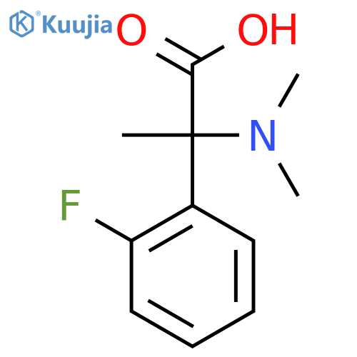 Benzeneacetic acid, α-(dimethylamino)-2-fluoro-α-methyl- structure