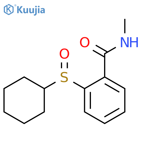 Benzamide, 2-(cyclohexylsulfinyl)-N-methyl- structure