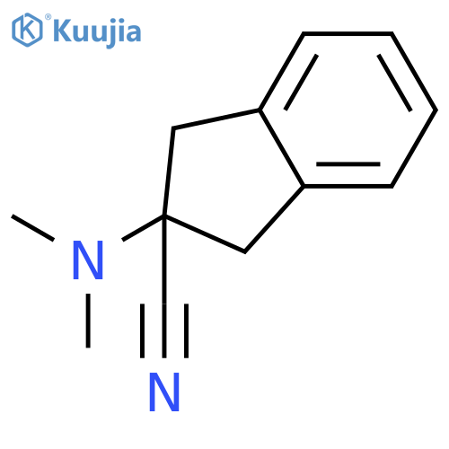2-(Dimethylamino)-2,3-dihydro-1H-indene-2-carbonitrile structure