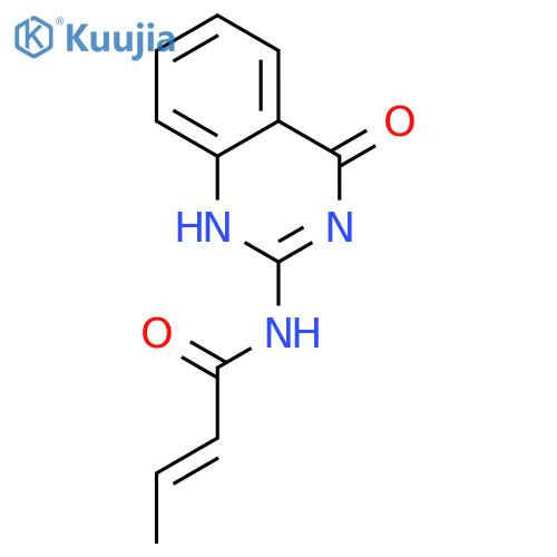 N-(4-oxo-1H-quinazolin-2-yl)but-2-enamide structure