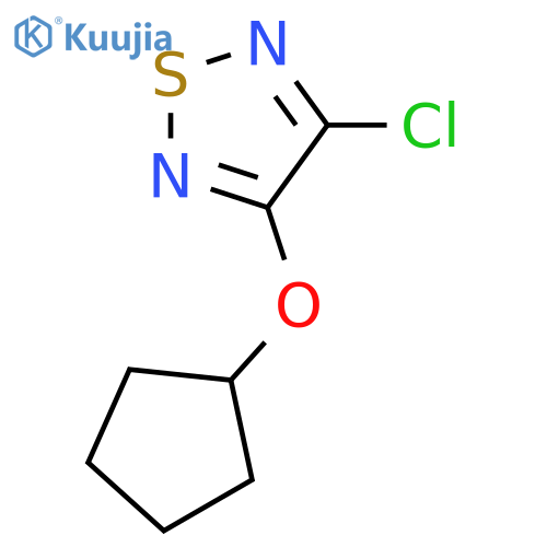 3-chloro-4-(cyclopentyloxy)-1,2,5-thiadiazole structure