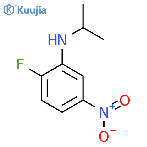 Benzenamine, 2-fluoro-N-(1-methylethyl)-5-nitro- structure