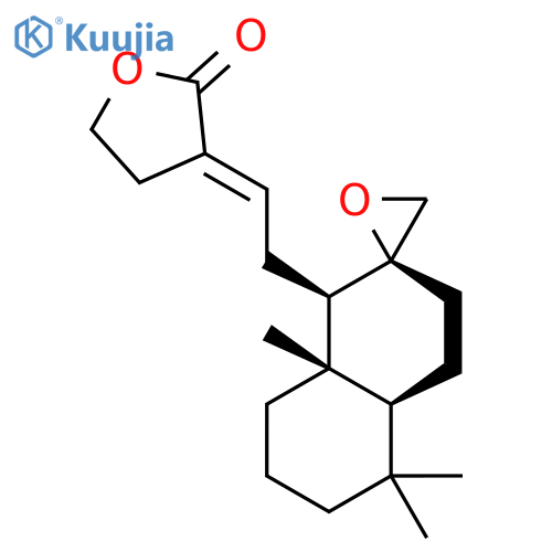 2(3H)-Furanone,dihydro-3-[2-[(1R,2S,4aS,8aS)-octahydro-5,5,8a-trimethylspiro[naphthalene-2(1H),2'-oxiran]-1-yl]ethylidene]-,(3E)- structure