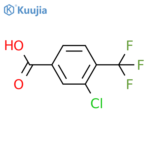 3-Chloro-4-(trifluoromethyl)benzoic acid structure
