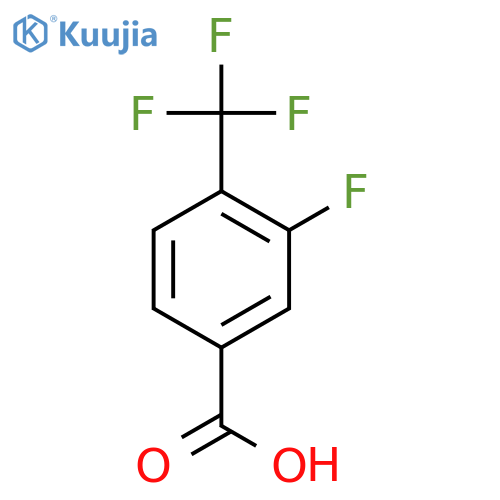 3-Fluoro-4-(trifluoromethyl)benzoic acid structure