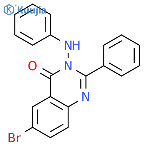 4(3H)-Quinazolinone, 6-bromo-2-phenyl-3-(phenylamino)- structure