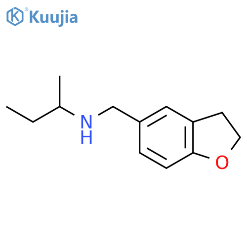 (Butan-2-yl)(2,3-dihydro-1-benzofuran-5-ylmethyl)amine structure