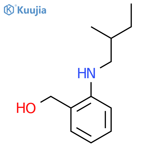 {2-[(2-Methylbutyl)amino]phenyl}methanol structure