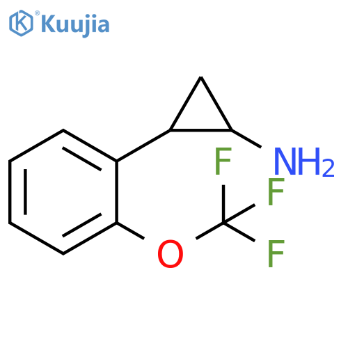 2-2-(trifluoromethoxy)phenylcyclopropan-1-amine structure