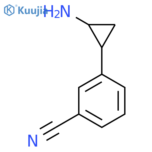 3-(2-Aminocyclopropyl)benzonitrile structure
