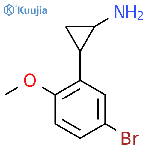 2-(5-bromo-2-methoxyphenyl)cyclopropan-1-amine structure