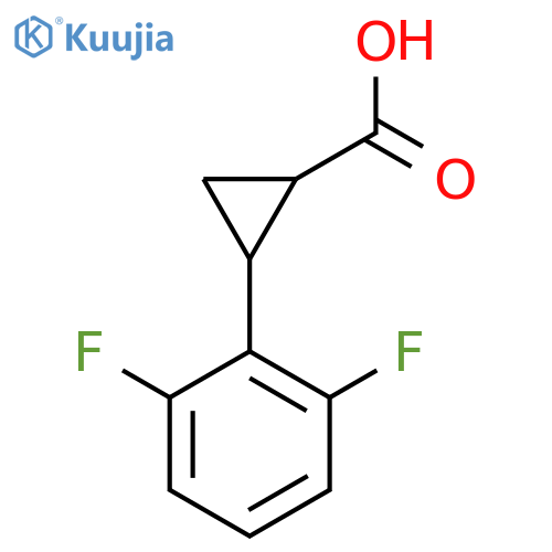 2-(2,6-difluorophenyl)cyclopropane-1-carboxylic acid structure