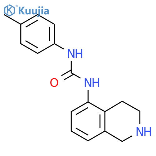 3-(4-Methylphenyl)-1-(1,2,3,4-tetrahydroisoquinolin-5-yl)urea structure