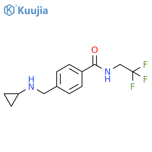 Benzamide, 4-[(cyclopropylamino)methyl]-N-(2,2,2-trifluoroethyl)- structure