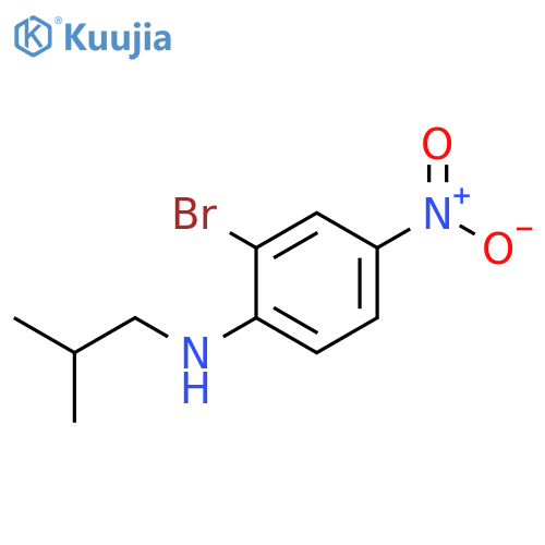 Benzenamine, 2-bromo-N-(2-methylpropyl)-4-nitro- structure