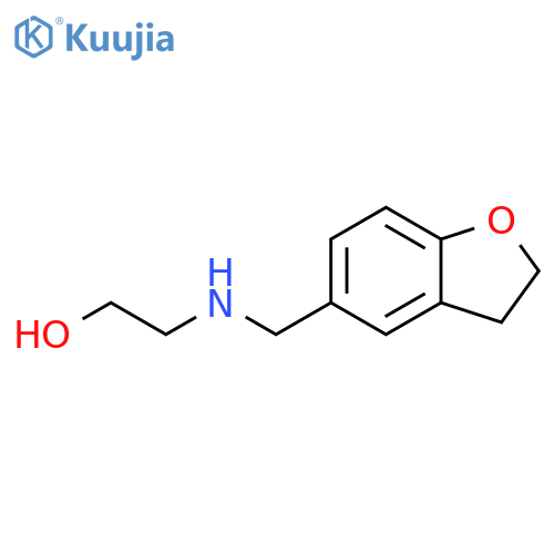 Ethanol, 2-[[(2,3-dihydro-5-benzofuranyl)methyl]amino]- structure