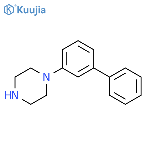 1-Biphenyl-3-yl-piperazine structure