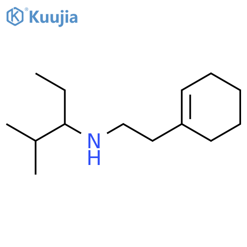 1-Cyclohexene-1-ethanamine, N-(1-ethyl-2-methylpropyl)- structure