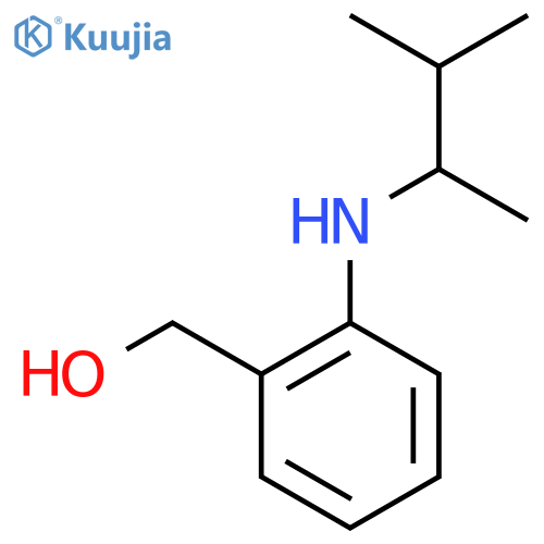 {2-[(3-methylbutan-2-yl)amino]phenyl}methanol structure