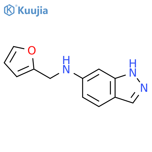 1H-Indazol-6-amine, N-(2-furanylmethyl)- structure