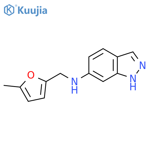 1H-Indazol-6-amine, N-[(5-methyl-2-furanyl)methyl]- structure