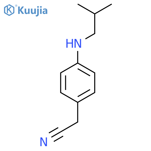 2-{4-[(2-Methylpropyl)amino]phenyl}acetonitrile structure