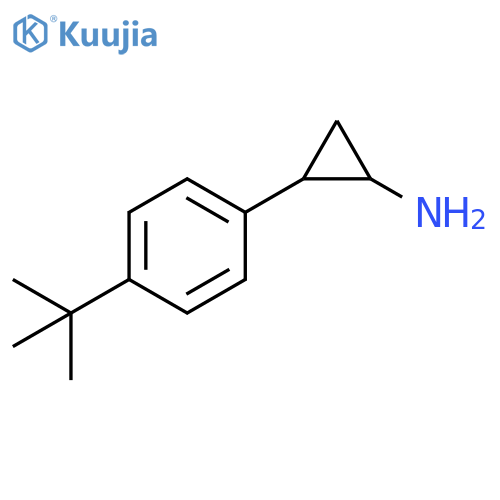 2-(4-tert-butylphenyl)cyclopropan-1-amine structure