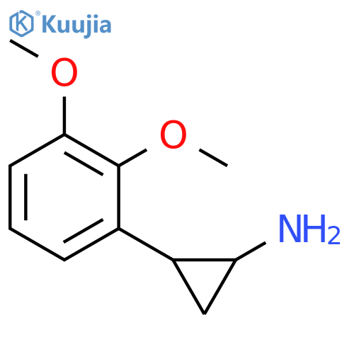 2-(2,3-dimethoxyphenyl)cyclopropan-1-amine structure