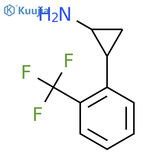 2-2-(trifluoromethyl)phenylcyclopropan-1-amine structure