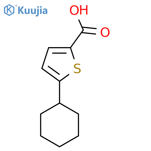 5-Cyclohexylthiophene-2-carboxylic acid structure