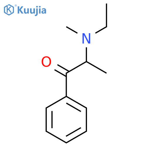 α-[1-[Ethylmethylamino]ethyl]benzenemethanone structure