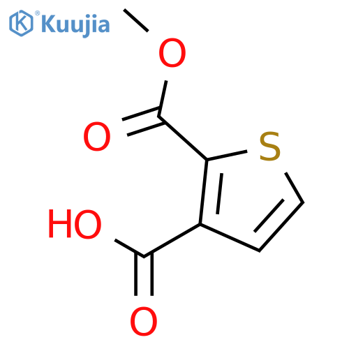 2-(Methoxycarbonyl)thiophene-3-carboxylic acid structure