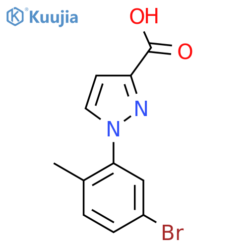 1-(5-Bromo-2-methylphenyl)-1h-pyrazole-3-carboxylic acid structure