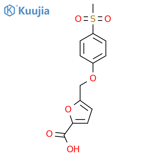 5-(4-Methanesulfonylphenoxymethyl)furan-2-carboxylic acid structure