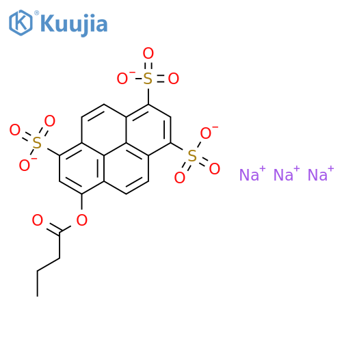 8-Butyryloxypyrene-1,3,6-trisulfonic Acid Trisodium Salt structure